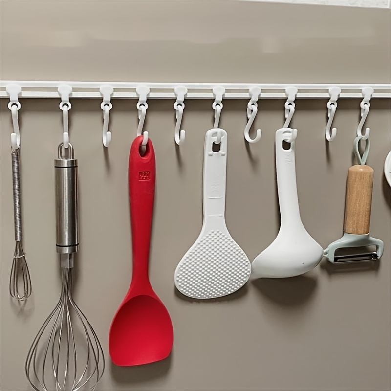 Kitchen Appliances Cabinet - 40cm No Drill Kitchen Utensil Rail