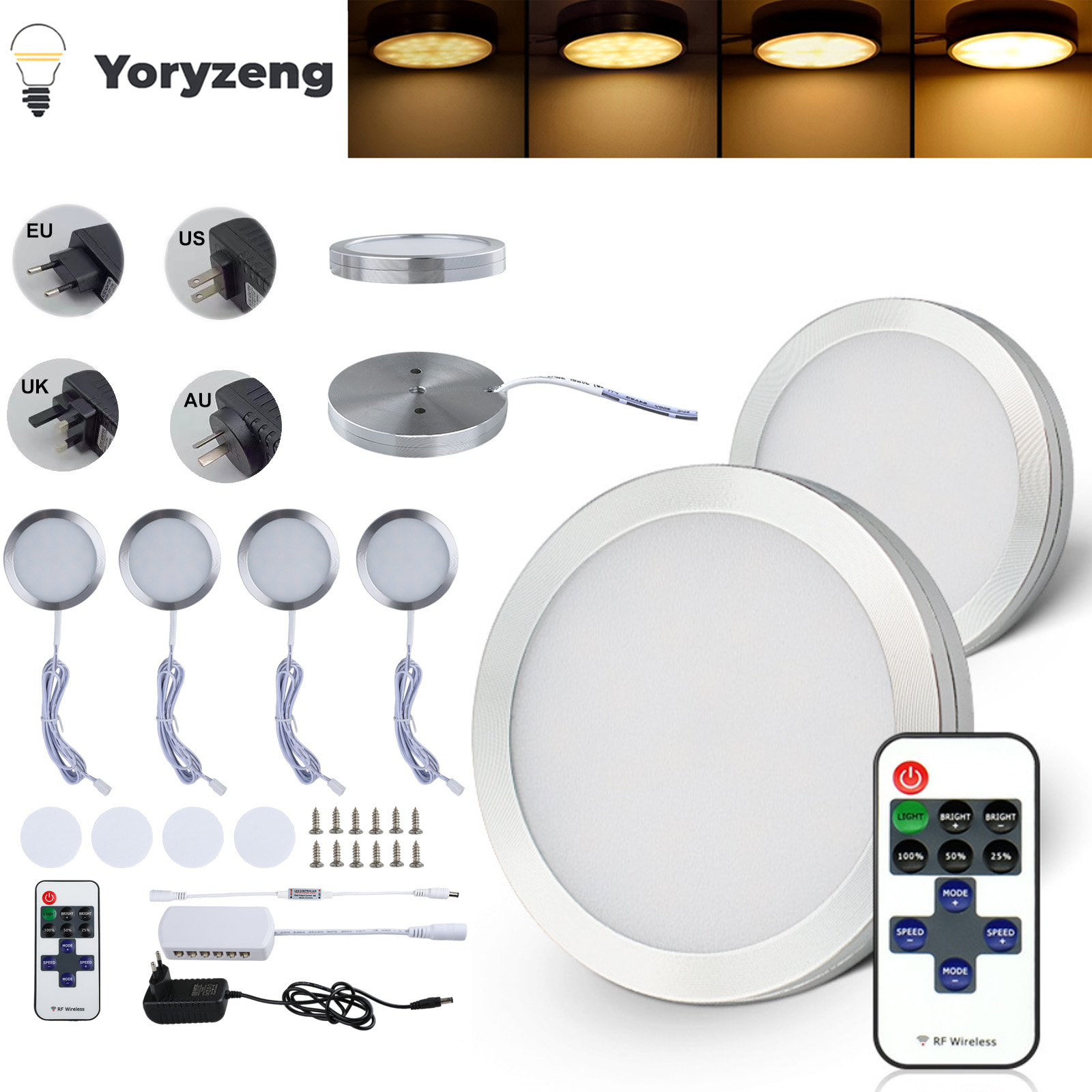 Kitchen Appliances Cabinet - Under Cabinet LED Night Lights Display