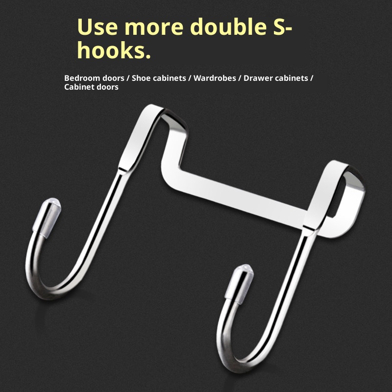 Kitchen Appliances Cabinet - Stainless Steel Over Door Hook Punch