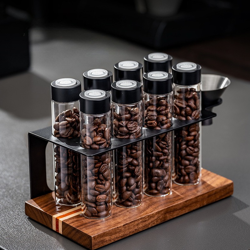JUSTINLAU Glass Coffee Bean St - Kitchen Appliances Organizer 评论和价格