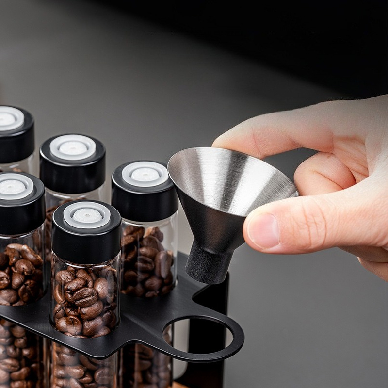 JUSTINLAU Glass Coffee Bean St - Kitchen Appliances Organizer 评论和价格