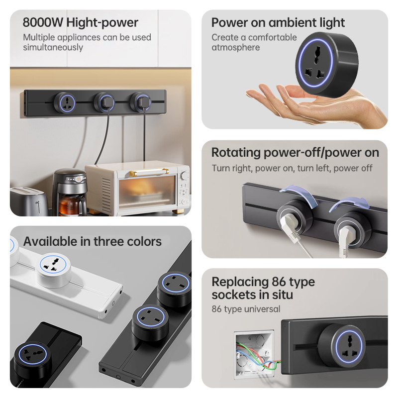 Rail Socket US UN/USB Type-C W - Kitchen Appliances High End 评论和价格