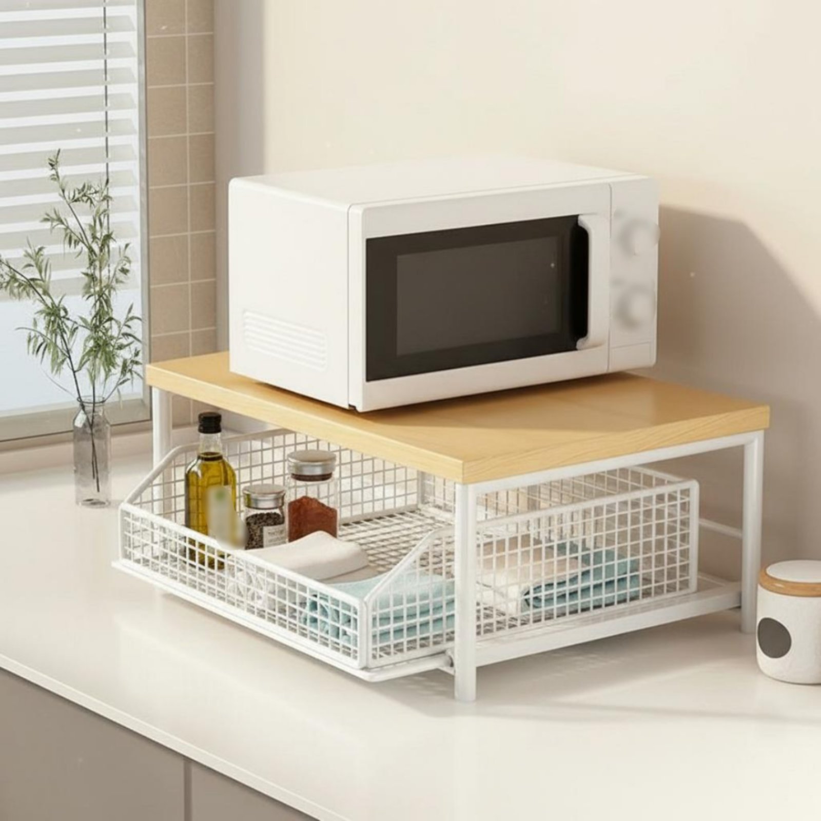 2-Tier Kitchen Counter Rack Sp - Kitchen Appliances Shelves 评论和价格