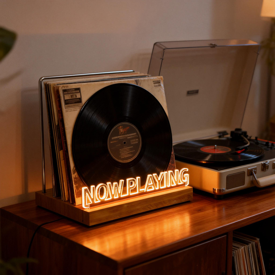 Vinyl Record Holder Stand, Cof - Kitchen Appliances Shelves 评论和价格