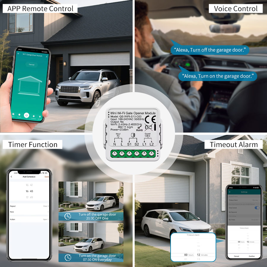 Tuya Smart WiFi or Zigbee Gara - Kitchen Appliances Garage 评论和价格