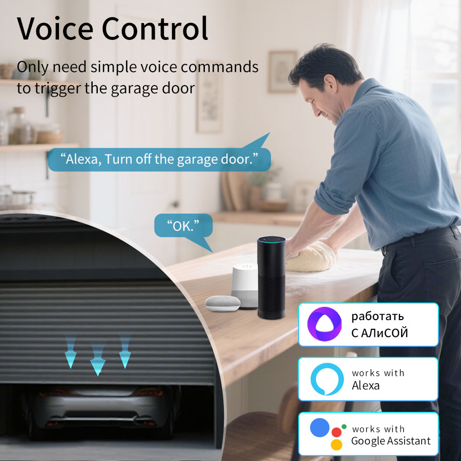 Tuya Smart WiFi or Zigbee Gara - Kitchen Appliances Garage 评论和价格