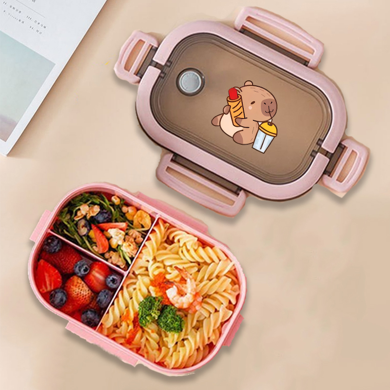 Capybara Bento Lunch Box Anime - Kitchen Appliances Organizer 评论和价格