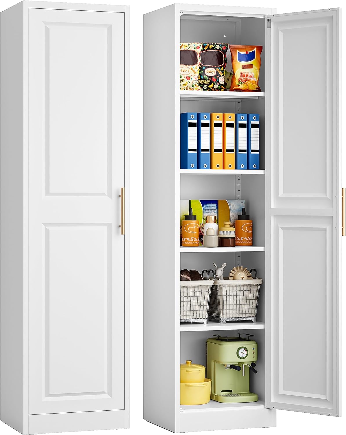 Tall Narrow Storage Cabinet Wi - Kitchen Appliances Cabinet 评论和价格