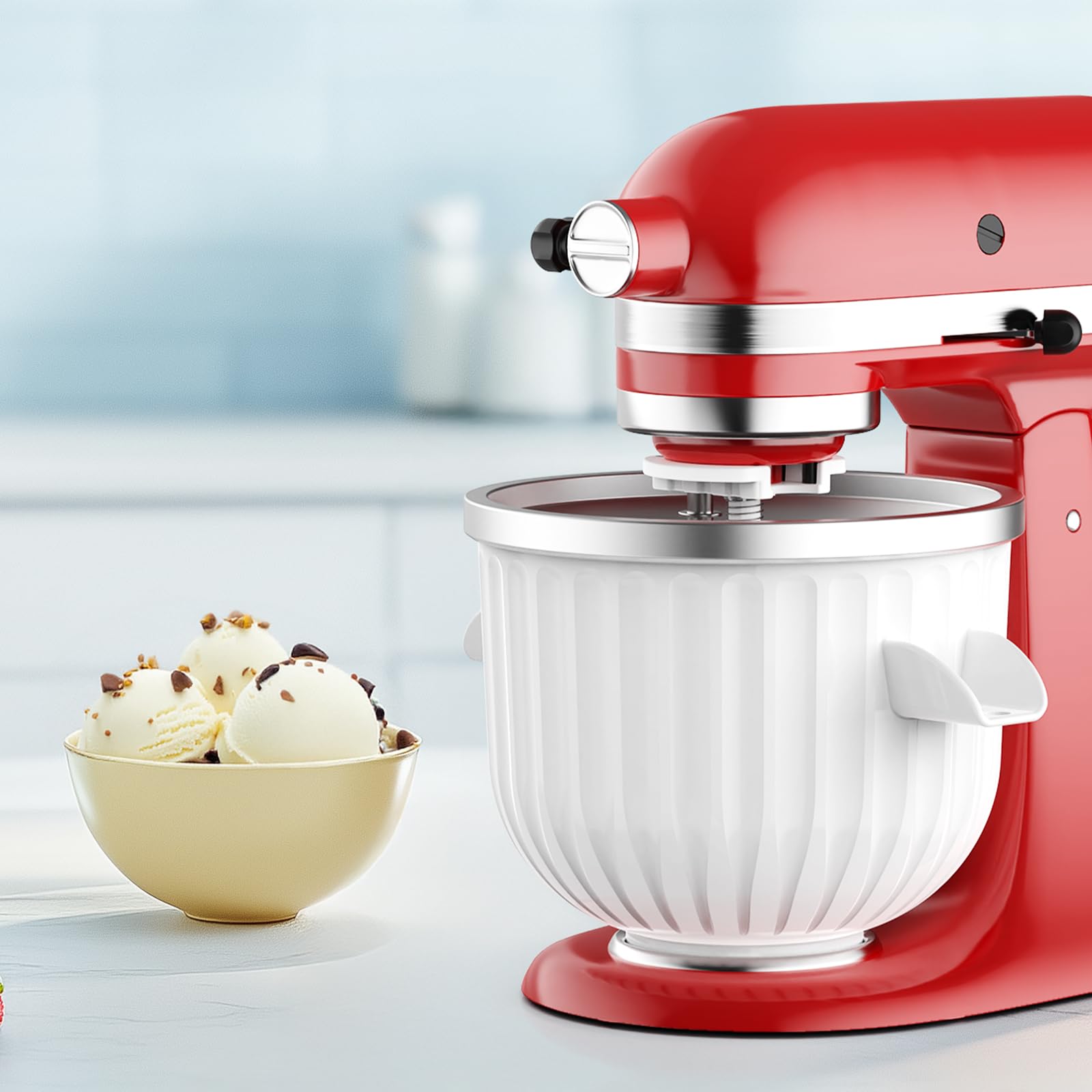 2 Quart Ice Cream Maker Attach - Kitchen Appliances Kitchenaid 评论和价格
