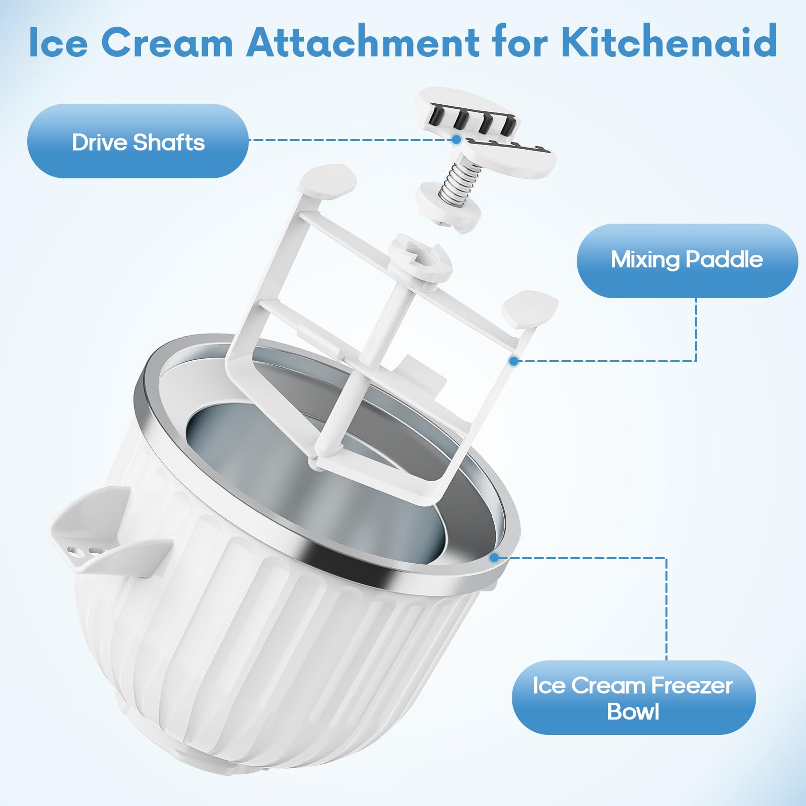 2 Quart Ice Cream Maker Attach - Kitchen Appliances Kitchenaid 评论和价格