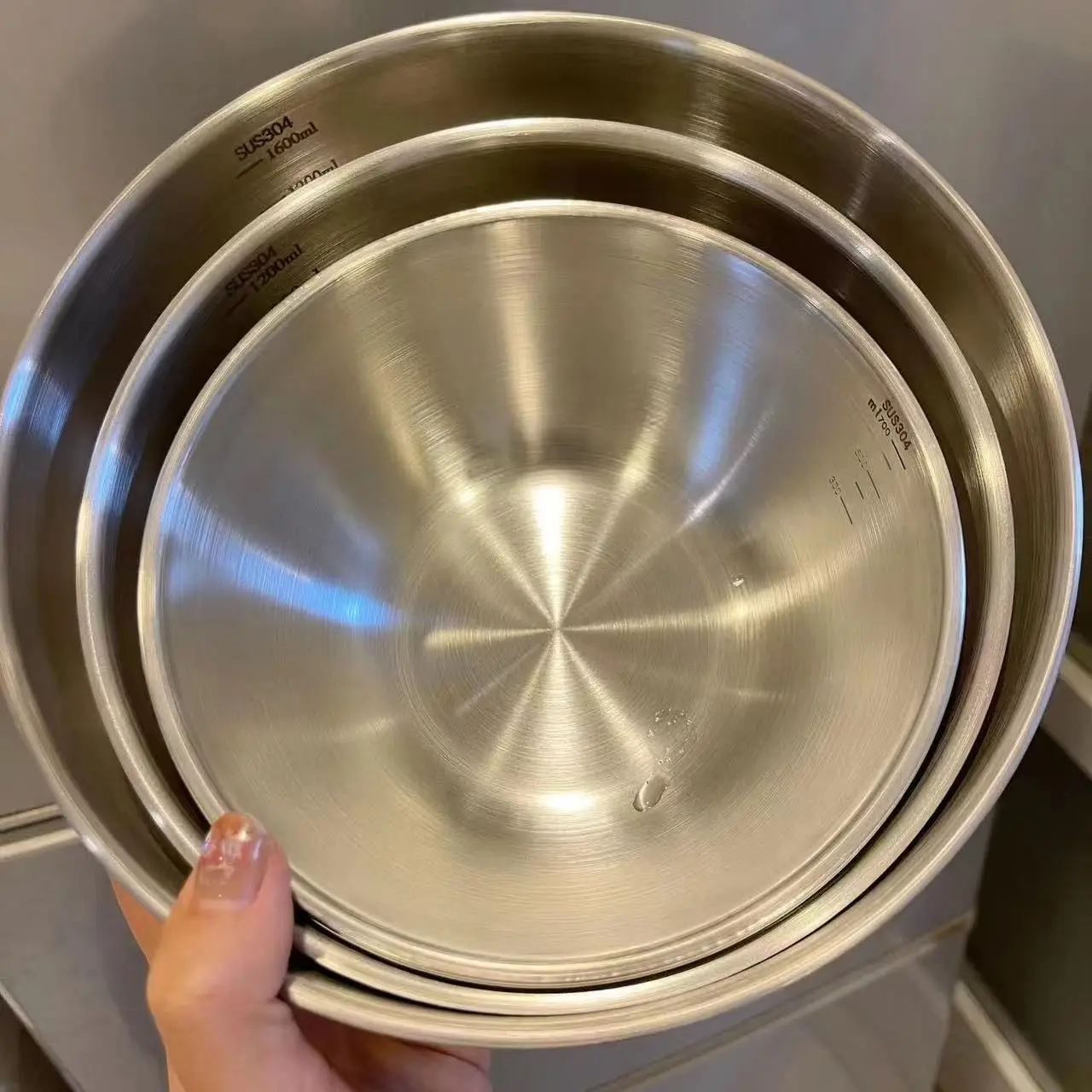 1-3 Stainless Steel Bowl Set w - Kitchen Appliances Organizer 评论和价格