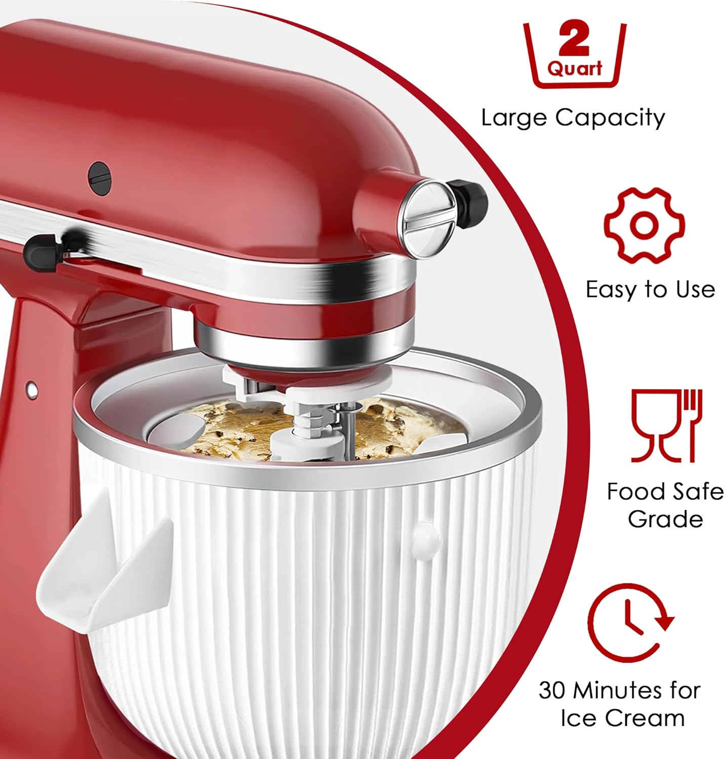 Ice Cream Maker Attachment for - Kitchen Appliances Kitchenaid 评论和价格