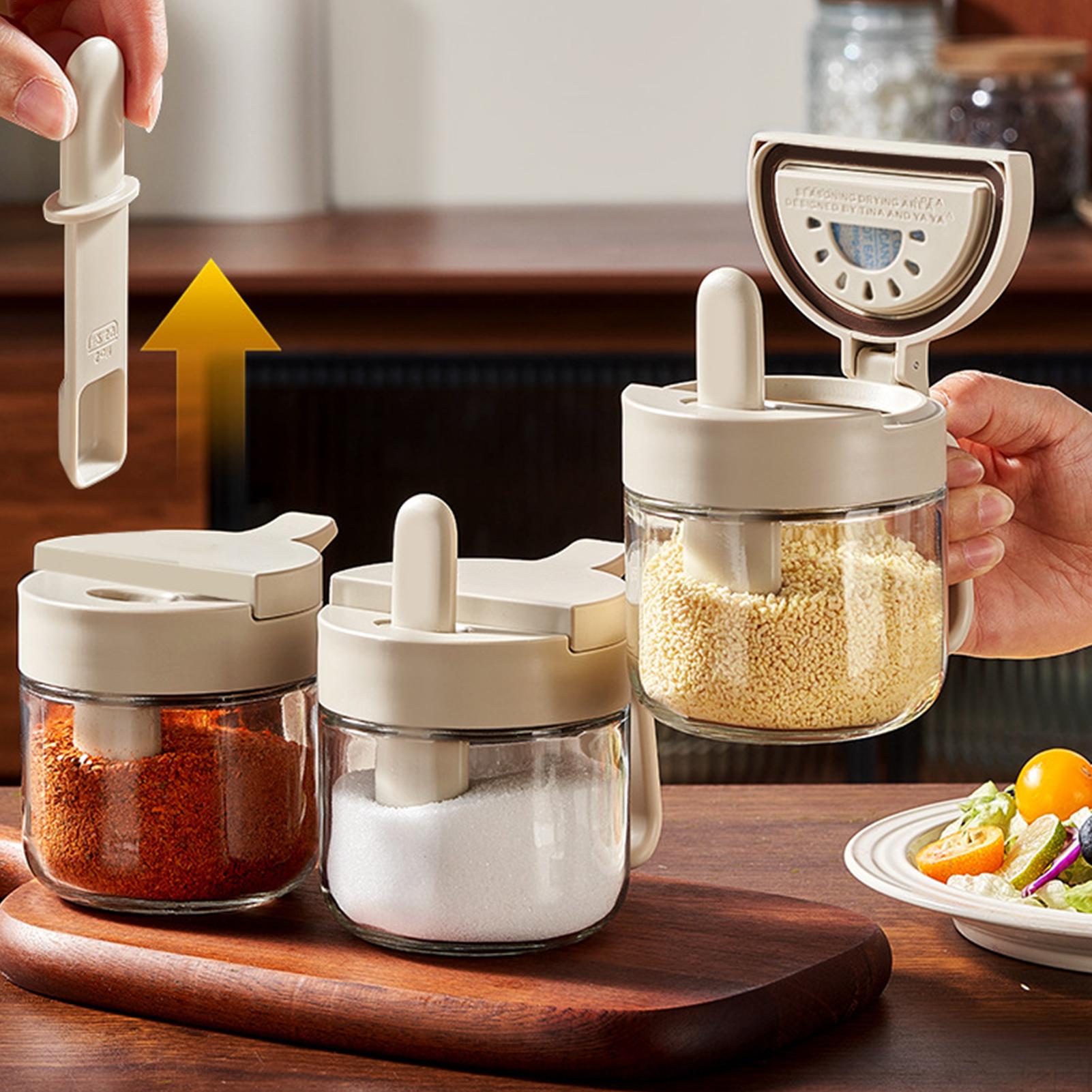 Seasoning Jar Leak-Proof Salt  - Kitchen Appliances Cabinet 评论和价格